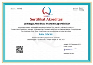 Sertifikat Akreditasi PJKR